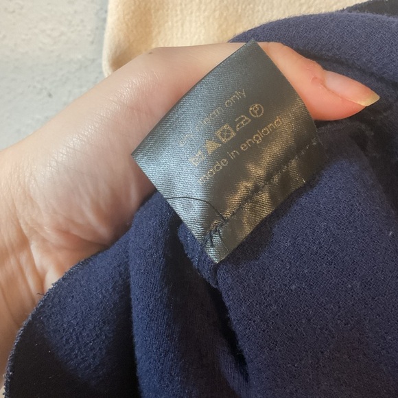 Roksanda Ilincic Blue White Wool Colorblock Sheath Dress Size US 4 - Picture 8 of 14